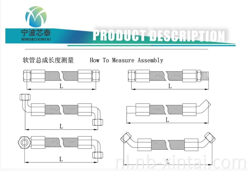 Spot Hydraulische slangstaaldraad Gevlochten hogedrukolie Slangconstructiemachines Hoge drukslang Hydraulische slangassemblage